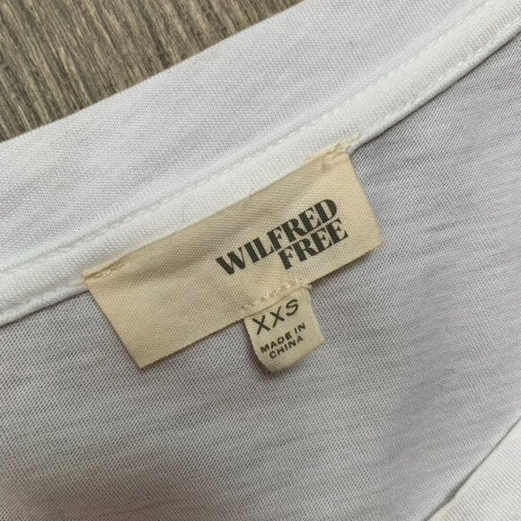 Aritzia Wilfred Free T-Shirt tee Short Sleeve Crewneck relaxed Cotton White XXS - Picture 13 of 16